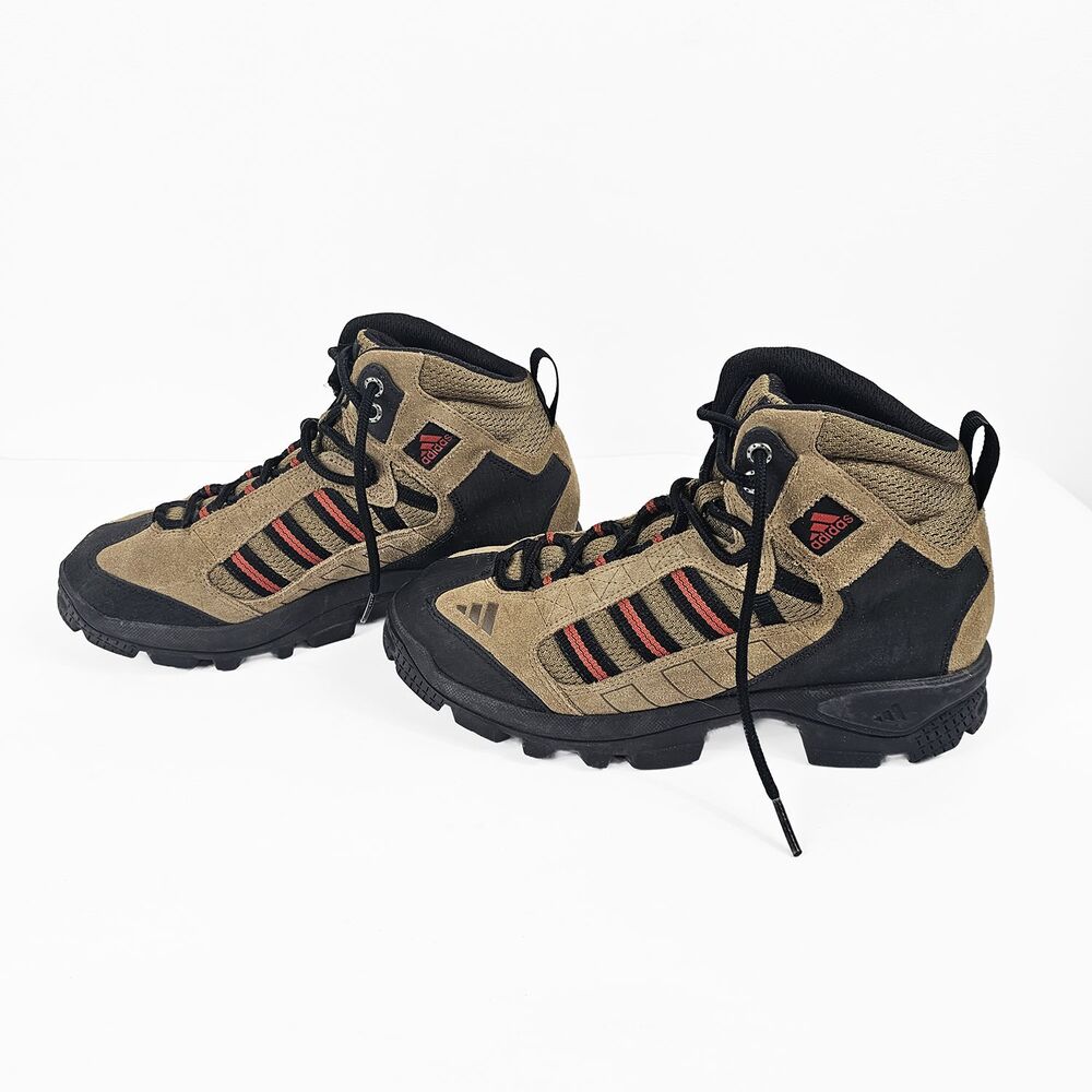 Adidas Vintage Sample Women's Size 7 Hiking Boots Brown Suede Y2K 90's